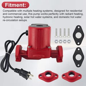 Pompe de circulation d'eau chaude à 3 vitesses Maixiunian 115V 1-1/2 pouces à bride pour systèmes hydroniques - Product Image 5