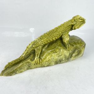 Venta al por Mayor de Piedras Preciosas, Cristal Tallado, Lagarto de Jade Xiuyan, Cabrite para Decoración - Product Image 6