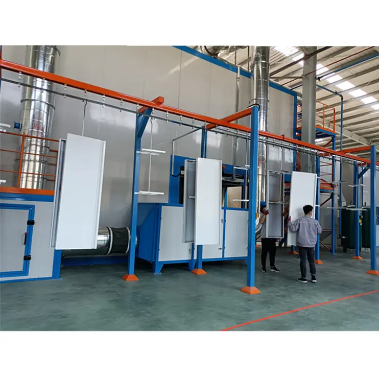 Automatic Spray paint Booth Electrostatic Painting System Line For small parts