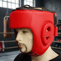 Couvre-chef de boxe professionnel en cuir PU, Design personnalisé, pour entraînement, win, protection de tête MMA, OEM, nouveau
