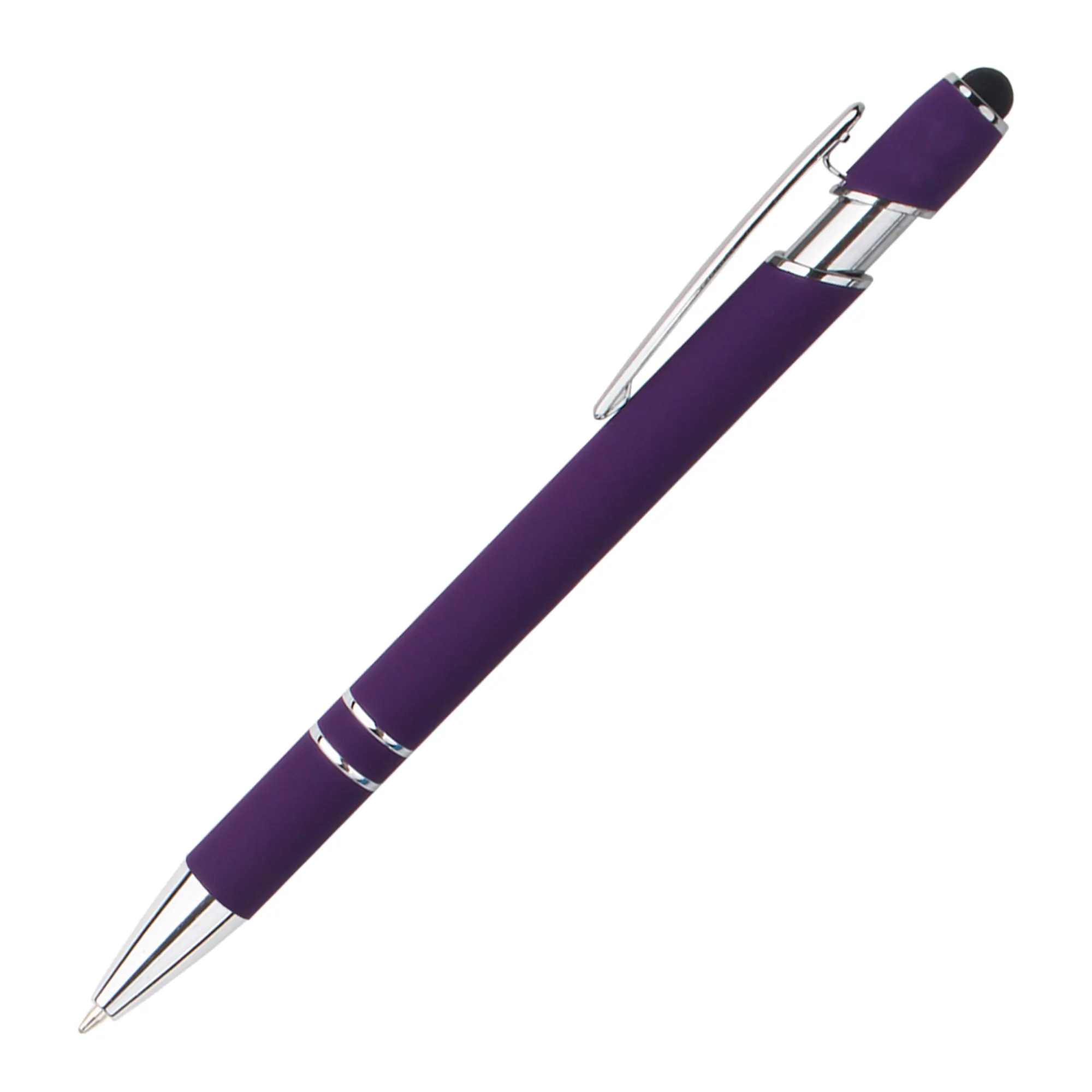 Cadeaux d'affaires écriture coloré personnalisé 2 en 1 Mobile Touch Promotion métal stylet personnalisé stylo à bille avec logo imprimé