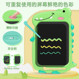Tablette d'écriture LCD Jouets 10 pouces Doodle Board Cadeaux pour tout-petits Dinosaure Drawing Pad ou Board Cadeaux d'anniversaire de Noël pour les enfants. - Product Image 3