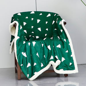 Kerstboom Flanel Digitaal Bedrukt Tpu Composiet Waterdichte Deken Huisdier Deken Menselijk Matrasdeken - Product Image 2