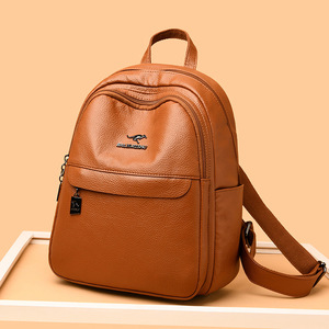 Mochila de Moda Personalizada de Fábrica, Bolsa Multiusos para Portátil, Mochila Escolar de Cuero Versátil para Chicas Adolescentes - Product Image 1