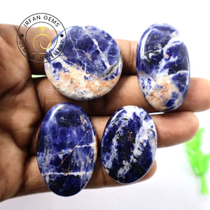 Selected Sodalite Cabochon 100%Natural Sodalite Loose Gemstone Use For Perfect Pendant Jewelry Healing Crystal Jewelry LOT - Product Image 3