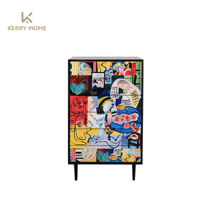 Paravent pliant en <span class=keywords><strong>bois</strong></span> imprimé Kerry Home JCH-318 pour salon et <span class=keywords><strong>chambre</strong></span>, décoration moderne, 160x180cm - Product Image 3
