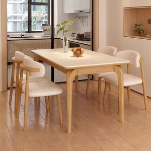 Juego de <span class=keywords><strong>Mesa</strong></span> de Comedor Rectangular <span class=keywords><strong>Extensible</strong></span> de Estilo Nórdico, Moderno y de Lujo, con Sillas para 4 o 6 Personas, Muebles Completos para Bar, Diseño Elegante - Product Image 2