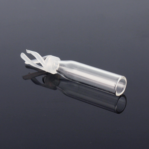 Produits chauds Verre clair 5x29mm <span class=keywords><strong>Insert</strong></span> Base conique en verre transparent avec Polyspring - Product Image 3