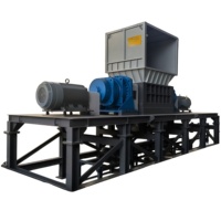 Broyeur industriel à double arbre pour le recyclage des déchets solides et des barils et bouteilles en plastique HDPE