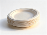 Assiettes alimentaires jetables en pulpe moulée biodégradable pour la restauration rapide