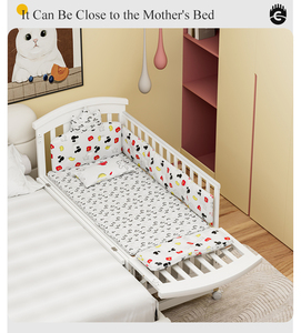 Cuna Convertible 3 en 1 CLAF <span class=keywords><strong>BEBE</strong></span>, Nueva Tendencia, Estándares de Seguridad, Muebles para Guardería, Cunas para Bebés en Línea, con Descuento - Product Image 4