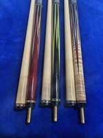 Queue de billard coréenne en bois à deux pièces, avec incrustation en érable et joint en acier inoxydable, faite main sur mesure, de haute qualité, avec logo personnalisé