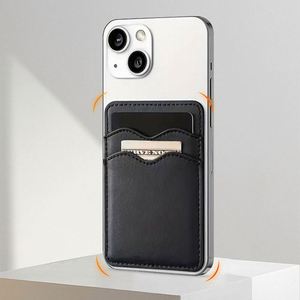 Tarjetero Delgado de Aluminio y Cuero para Hombre, con Correa para el Dedo, Novedoso, para Cartera, Funda de Teléfono, Tarjeta de Identificación - Product Image 5