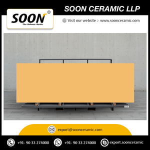 Próximamente: Baldosas de Porcelana Brillante Antideslizantes Soon Ceramic Desert Gold de 800x2400 mm para Uso Interior y Exterior en Apartamentos, Villas y Casas - Product Image 2