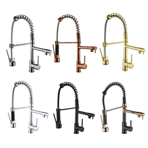 <span class=keywords><strong>Mitigeur</strong></span> de <span class=keywords><strong>Cuisine</strong></span> Doré de Luxe, Robinet d'Évier Bidirectionnel en Acier Inoxydable 304, Pulvérisateur Rétractable à Ressort, Robinet de <span class=keywords><strong>Cuisine</strong></span> à Double Poignée - Product Image 6