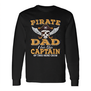Camiseta de Manga Larga a Juego para Vacaciones Familiares, Camiseta Promocional con Temática de Crucero Pirata para Papá - Product Image 2
