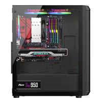 Boîtier PC de jeu Ruix Odin PRO avec panneau frontal ajouré OEM ODM, panneau latéral en verre trempé, aluminium, E-ATX ATX M-ATX, boîtier de bureau