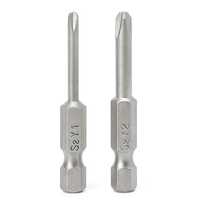 Ensemble de 2 embouts de tournevis magnétiques de 50 mm, 1/4'' hexagonal, tête en Y à trois pans, deux tournevis, tournevis de 1/4 pouce