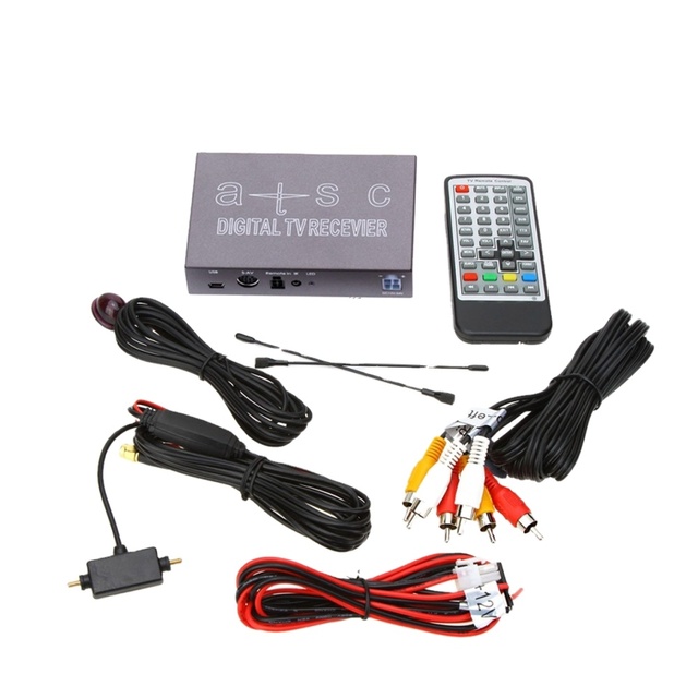 For North America TV Receiver 12V-24V Car ASTC Digital TV Smart TV Receiver Box Full One Seg With One Tuner Antenna
