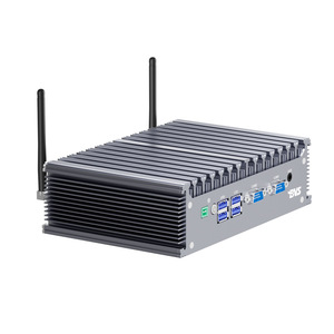 Fanless Industrial Mini PC Intel Core i5-4200U Dual LAN 2 COM 8GB RAM 128GB SSD Win10 Rugged Aluminum Case Desktop <b>Computer</b> - Product Image 2