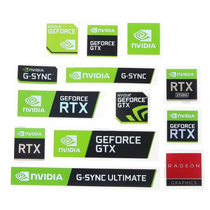 Adesivo Decorativo per Laptop e Desktop NVIDIA GTX GEFORCE, Nuovo Design di Etichetta Adesiva - Product Image 3