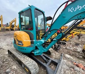 Excavatrice d'occasion de marque japonaise de premier plan, 3,5 tonnes, mini-pelleuse d'occasion de marque Kx135 à vendre - Product Image 2