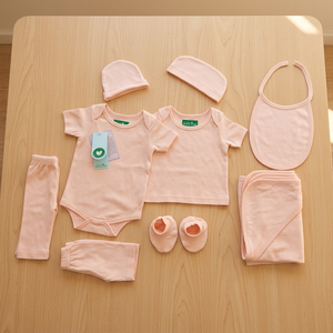 Ropero de Bebé Recién Nacido de Primera Calidad, Lino y Algodón a Rayas, Transpirable, para Bebés y Niños Pequeños - Product Image 3