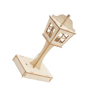 OKYN-G5760 Wooden Voice Activated <b>Night</b> <b>Light</b> DIY Electronic Assembly Kit - Product Image 4