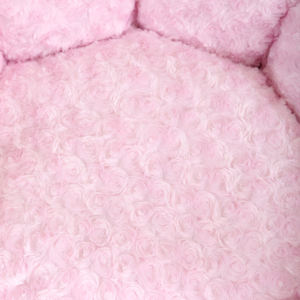 Rutschfester Boden Weich und Bequem Luxuriöses Rosa Umweltfreundliches Maschinenwaschbares Abnehmbares Rundes Hundebett für das Ganze Jahr - Product Image 6