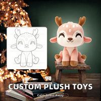 Ours en peluche super doux personnalisé, lavable en machine, cadeau anti-stress