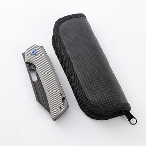 سكين قابل للطي بمقبض من سبائك التيتانيوم الراقية مع دعم M390 OEM للتخييم في الهواء الطلق - Product Image 6