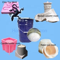Moule en silicone pour statue de gargouille en béton décoratif, catalyseur liquide en étain, caoutchouc de silicone RTV2 pour sculpture 3D, fabrication de moules en deux parties