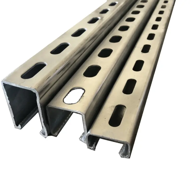 10 12 ft Stainless Steel C Section Rail hdg Unistrut Channels Steel Roof Truss Galvanized Steel C Channel Aluminum