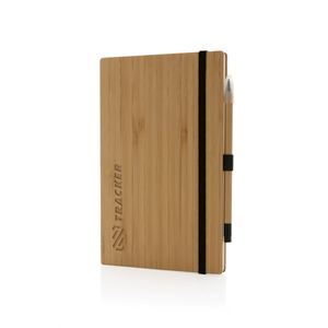Promotional Custom Logo Eco Friendly <b>A5</b> Bamboo Hardcover Digital Printing Business Notebook Notedpad Journal Office Use Meeting - Product Image 1