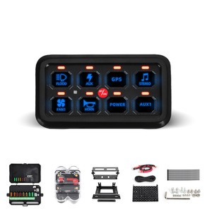 8 <b>Switch</b> Panel System Universal 12V 9-30VDC Off-Road Vehicle Control <b>Box</b> <b>With</b> LED Display For Wrangler - Product Image 3