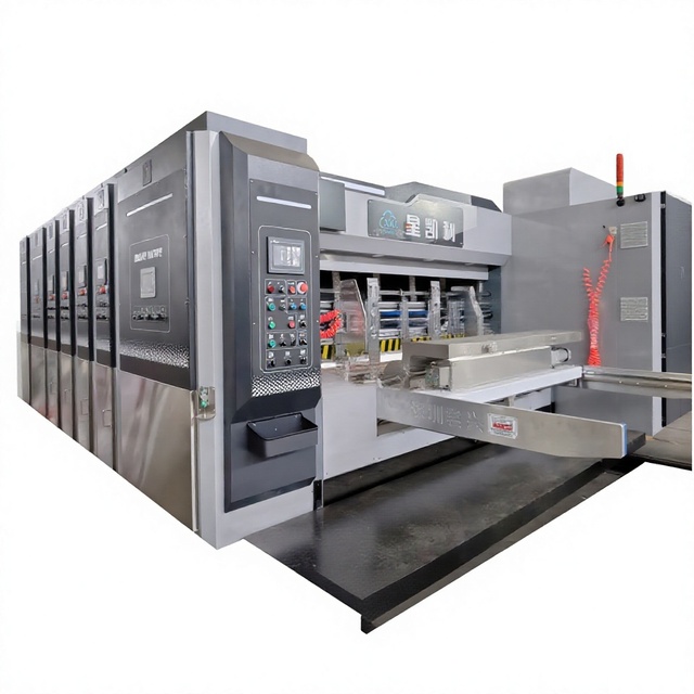 Corrugated Cardboard Carton Box Flexo Printing Slotting Die Cutting Machine for Carton Box Making