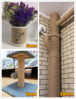 Cordon torsadé en Jute, 100% coton naturel, accessoire décoratif mural pour bricolage, fait à la main, macramé blanc, vente en gros, 5 pièces
