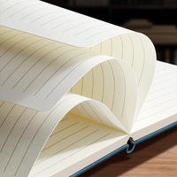 Carnet de notes professionnel personnalisé en PU, bloc-notes de réunion de bureau, journal de notes épaissi, logo imprimable, A5, spirale, dorure à chaud