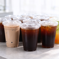 Couvre-gobelet en PLA jetable pour la restauration professionnelle, compostable et biodégradable, pour les boissons glacées à emporter