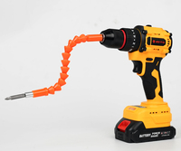Perceuse sans fil sans balais ADTO 21V, ensemble perceuse-visseuse à deux vitesses, mandrin 10mm, OEM, pour bois, métal, mur, bricolage, construction