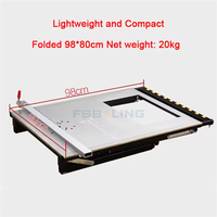 FSBOLING Levage à une main WJ108 Table de scie pliable portable efficace et stable