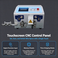 Machine industrielle automatique de dénudage de fils informatisés avec écran tactile PLC pour ligne de production