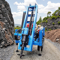 Mini équipement de forage pneumatique hydraulique sur chenilles pour l'exploitation minière, type forage en profondeur, prix du forage DTH avec mèche de forage à percussion