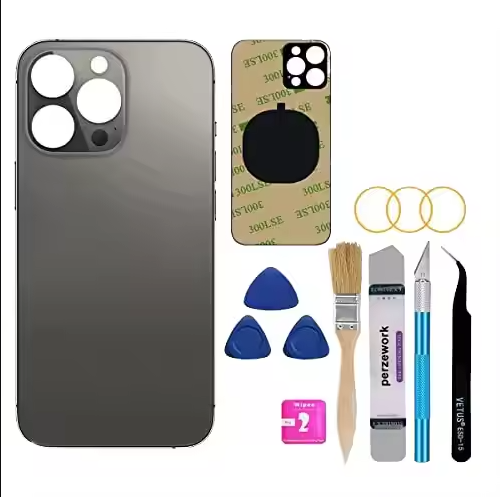 Big Hole Back Cover With Sticker for Apple 11 12Pro 13Mini 14Pro Max Mobile Phone Housings Replacement iPhone Back Glass