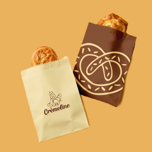 Bolsa de papel a prueba de grasa con logotipo personalizado, sándwich de huevo, embalaje de pan para pollo, comida rápida, bollos dulces <span class=keywords><strong>Bao</strong></span>, Hamburguesa de trufa, patatas fritas - Product Image 5