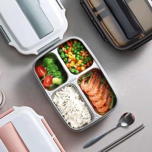 Assiette <span class=keywords><strong>de</strong></span> santé isolante pour bébé, boîte à lunch en acier inoxydable 304, vaisselle, <span class=keywords><strong>cantine</strong></span> pour étudiants - Product Image 5