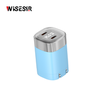 Chargeur rapide USB-C PD 3.0 WISESIR 35W QC3.0 5V/3A OTP/OVP/GaN pour ordinateurs portables, adaptateur de voyage