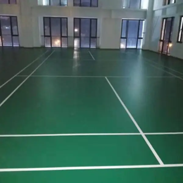 JIANER Wholesale Synthetic Badminton Court Tiles Mat Sports Flooring badminton court floor with line