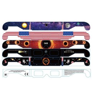 Gafas de Papel para Observación del Eclipse Solar con Logotipo Personalizado, para Visualización Solar Total y Anular, Regalo Promocional Perfecto - Product Image 1