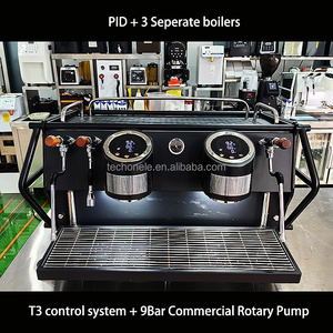 Máy pha cà phê chuyên nghiệp cao cấp Zilong, chất lượng cao, hệ thống PID, 3 bình đun riêng biệt, máy pha cà phê hai nhóm dành cho xe RV, sử dụng điện. - Product Image 3